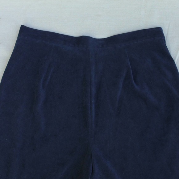 Vintage Norton Navy Suede High Waist Trousers - Picture 5 of 6
